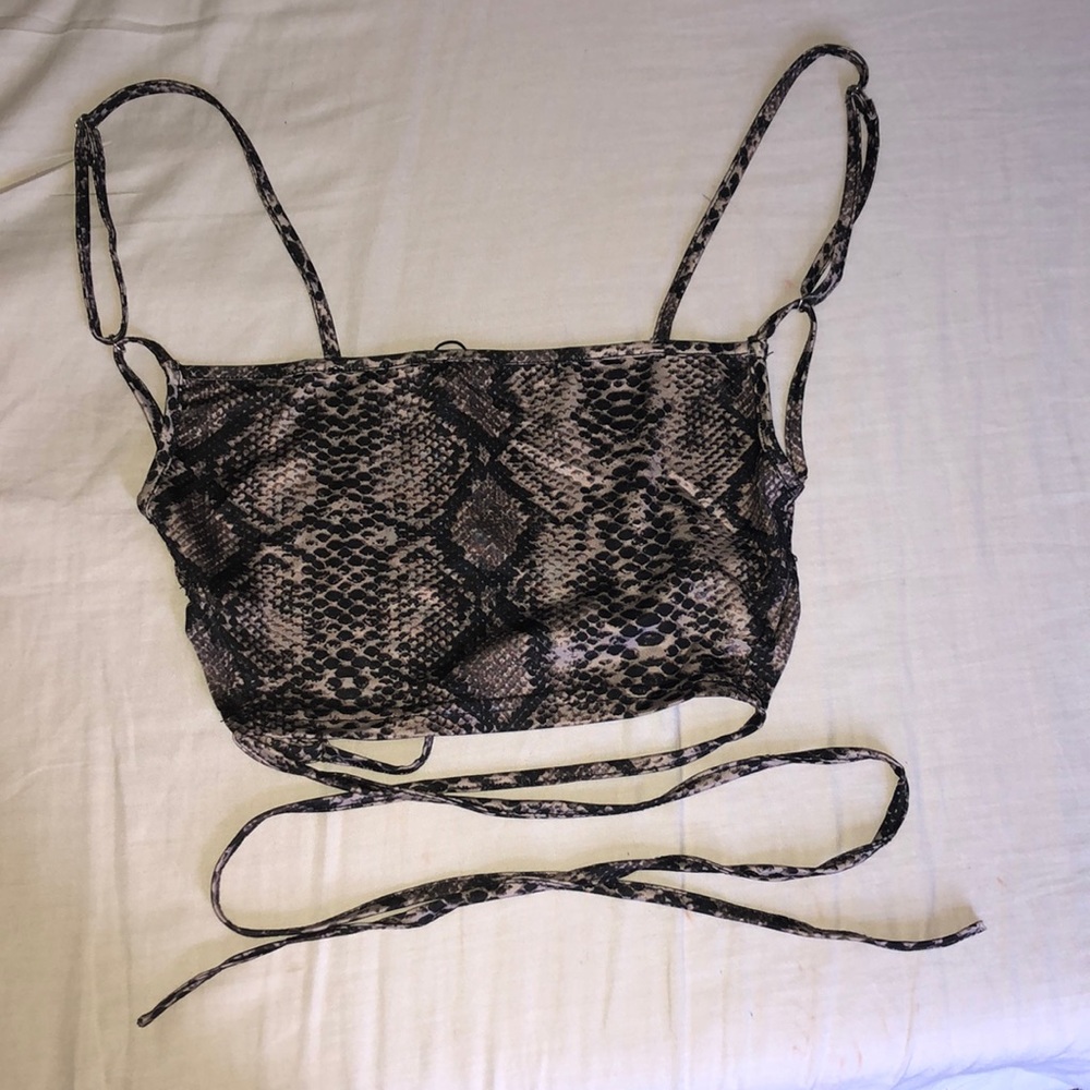 Print Cami Crop Top